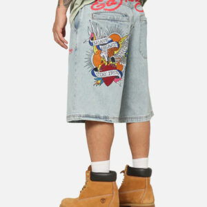 Ed Hardy Brave Hearts Jorts