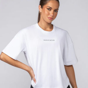 Boxy Fit Tee White
